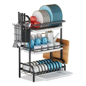 Escurridor platero 3 niveles acero vertical